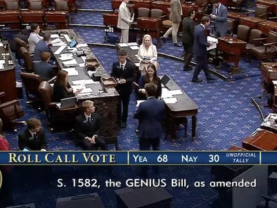 US Senate passes GENIUS stablecoin bill in 68-30 vote - act, house, senate, meta, may, ai, donald trump, one, Cointelegraph, trump, Crypto, genius