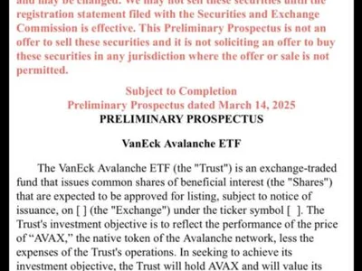 VanEck files for AVAX ETF - etf, Crypto, Cointelegraph, avalanche, solana, sec, xrp, dogecoin, litecoin, bitcoin