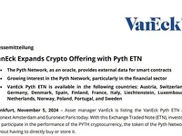 VanEck Launches Pyth ETN on Euronext Amsterdam and Paris Today - etn, pyth