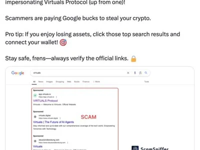 Virtuals Protocol Discord server hacked, fake Google links posted - ai, virtuals protocol, 2024, Crypto, second, Cointelegraph, one, quantum, three