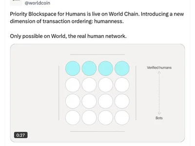 World Chain launches tool to prioritize real humans over bots - changpeng zhao, mev, ethereum, Cointelegraph, l2, chain, world, Crypto, one
