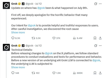 xAI blames code for Grok’s anti-Semitic Hitler posts - xai, may, grok, summer, ai, musk, Crypto, Cointelegraph