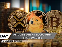 XRP Not Allowed Above $0.6, Dogecoin (DOGE) On Verge of Performing Vital Breakthrough, Bitcoin (BTC) Breaks 220-Day Downtrend - xrp, dogecoin, bitcoin, doge