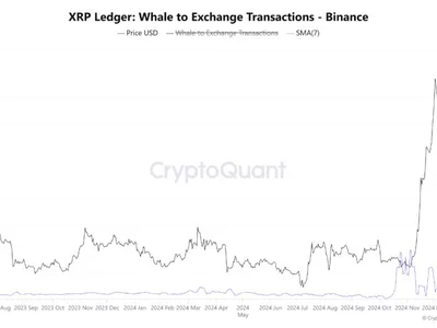 XRP Whale Binance Deposits Skyrocket: Key Holders Preparing For Profit-Taking? - NewsBTC, Crypto, xrp, one, whale