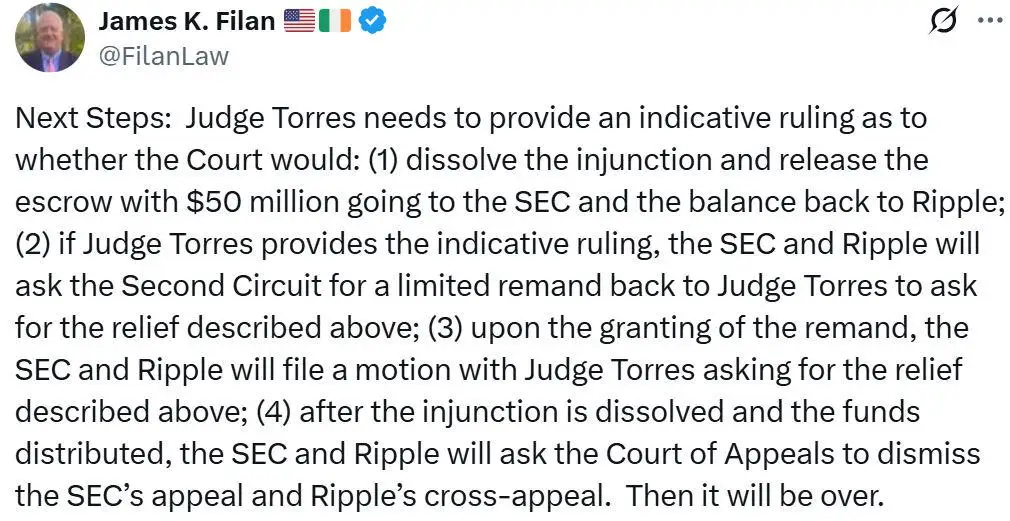 SEC’s Crenshaw slams Ripple settlement, warns of ‘regulatory vacuum’
