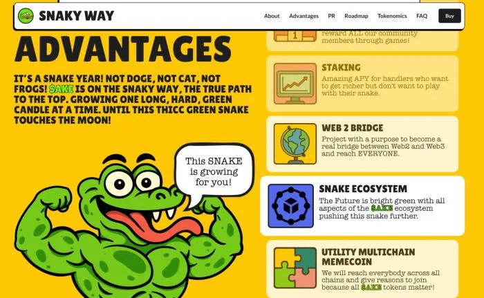 Snaky Way ($AKE) Explodes Into Presale with AI Buybacks, Influencer Partnerships & Blockchain Games