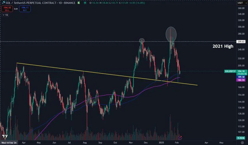 Solana Holds Support Above Key Indicator – Expert Sees Push To ATH If Momentum Returns