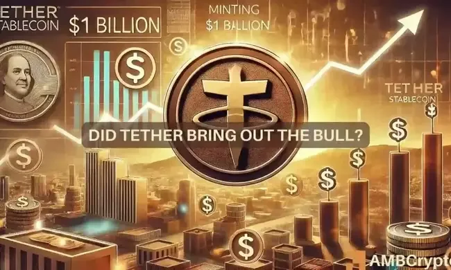 Tether mints $1 billion USDT: Is this a bull signal?