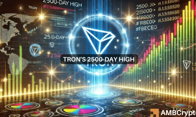 TRON crypto’s 2500-day high – What this surge means for your TRX holdings