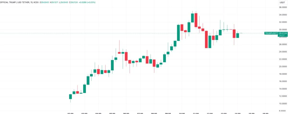 TRUMP memecoin makes record price run, possibly multiplying Donald Trump’s net worth by 5x