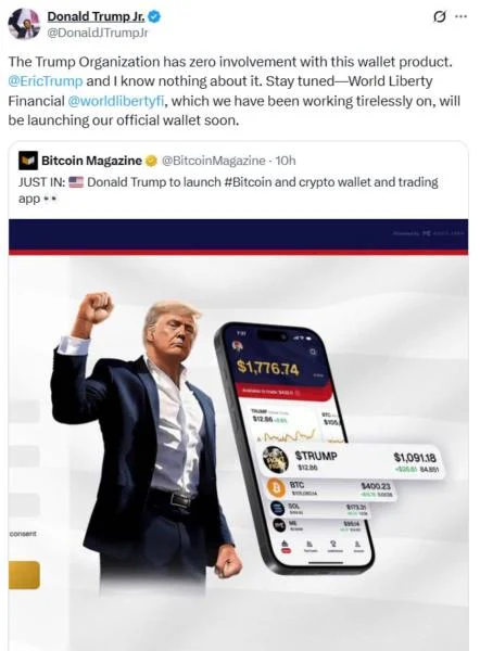 Trump memecoin wallet in ‘absolute chaos’ as family org unaware of launch