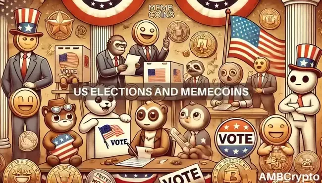 U.S Elections put spotlight on political memecoins – How high can they go?