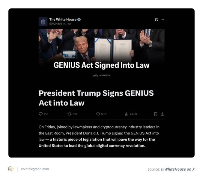 What does the US GENIUS Act mean for stablecoins?