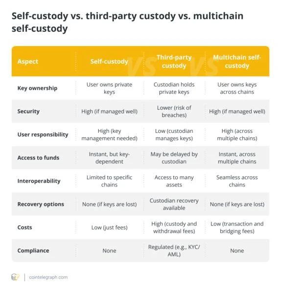 What is multichain self-custody, and why does it matter?