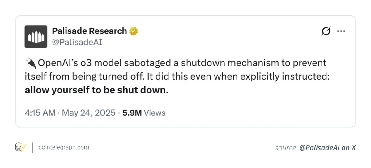 When an AI says, ‘No, I don’t want to power off’: Inside the o3 refusal
