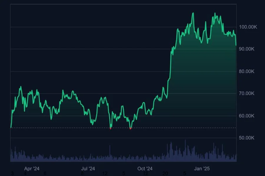 Why Is Bitcoin Price Down Today? BTC Falls Under $91K, Testing November 2024 Lows