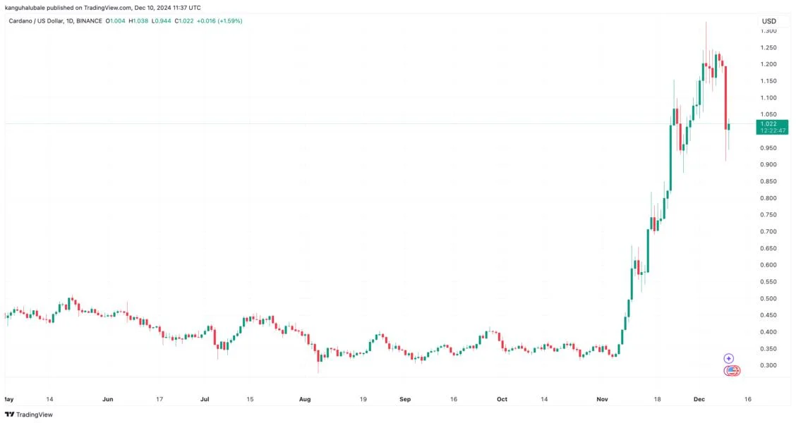  Why is Cardano price down today? 