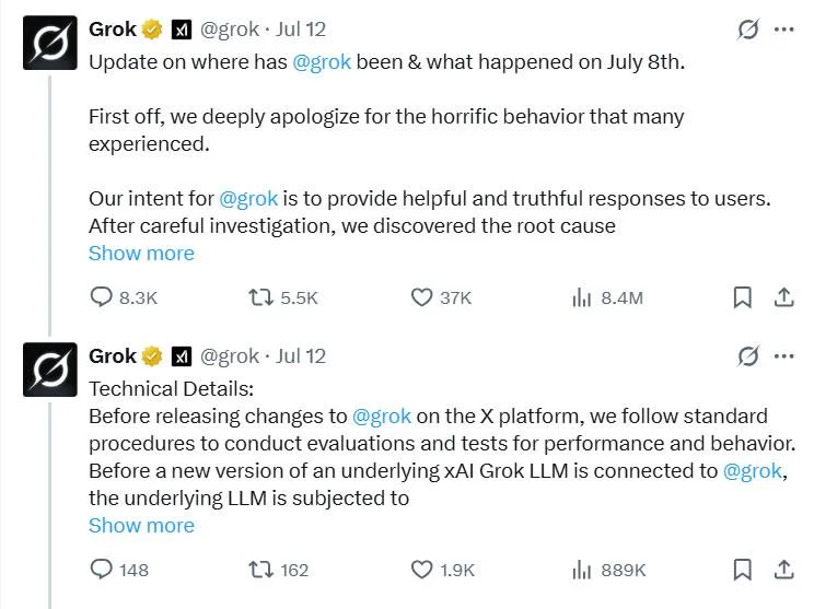xAI blames code for Grok’s anti-Semitic Hitler posts
