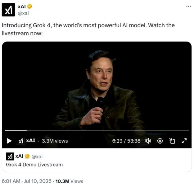 xAI teases Grok upgrades, Musk says AI could discover new physics