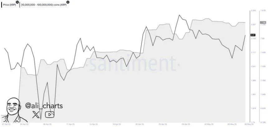 XRP Whales Are Back – 880 Million Tokens Accumulated This Month